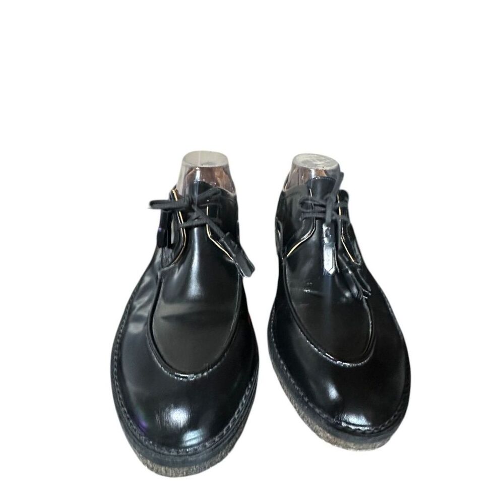 Armando Cabral Black Leather Dress Derby Oxfords Lace Up Sz 42 US 9 Mens Luxury - Picture 2 of 8